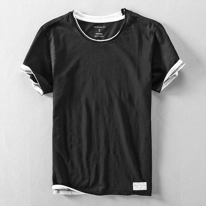 Lässiges O-Ausschnitt T-Shirt für Männer