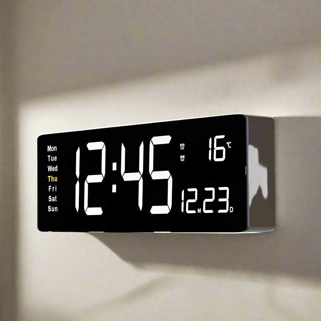 Bunte Acryl Digitaluhr - Bringen Sie Farbe in Ihr Interieur!
