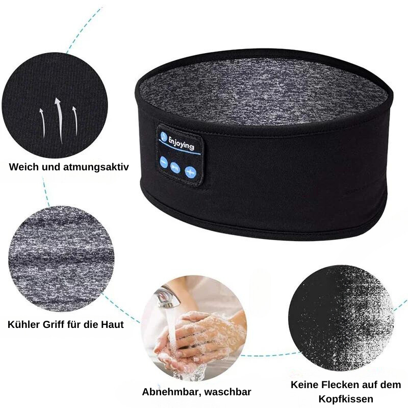 Sandsberg | Kabellose Bluetooth-Stirnband-Kopfhörer zum Schlafen