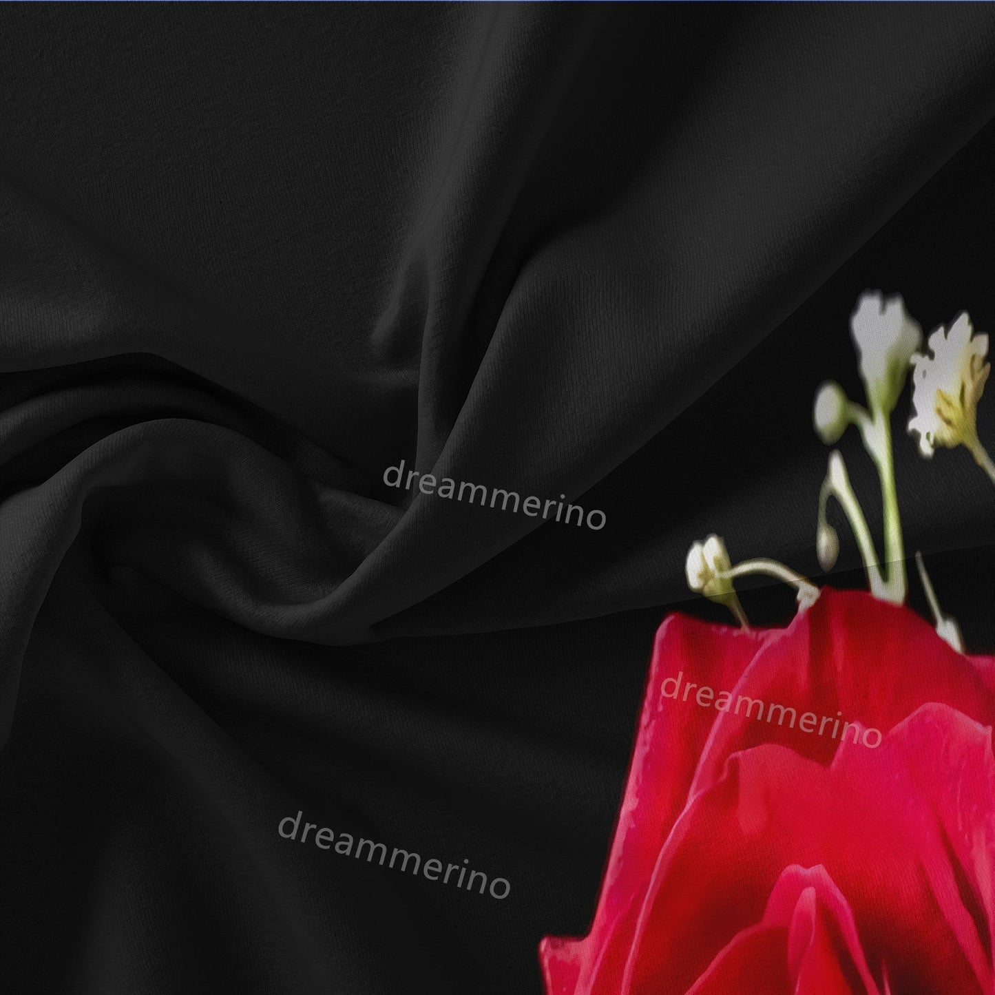 Layers - Romantische Rose Blumen Druck Bettbezug Bettwaren Set