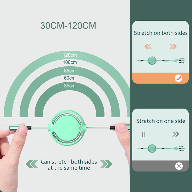 3 in 1 Mobile Lade-Kabel