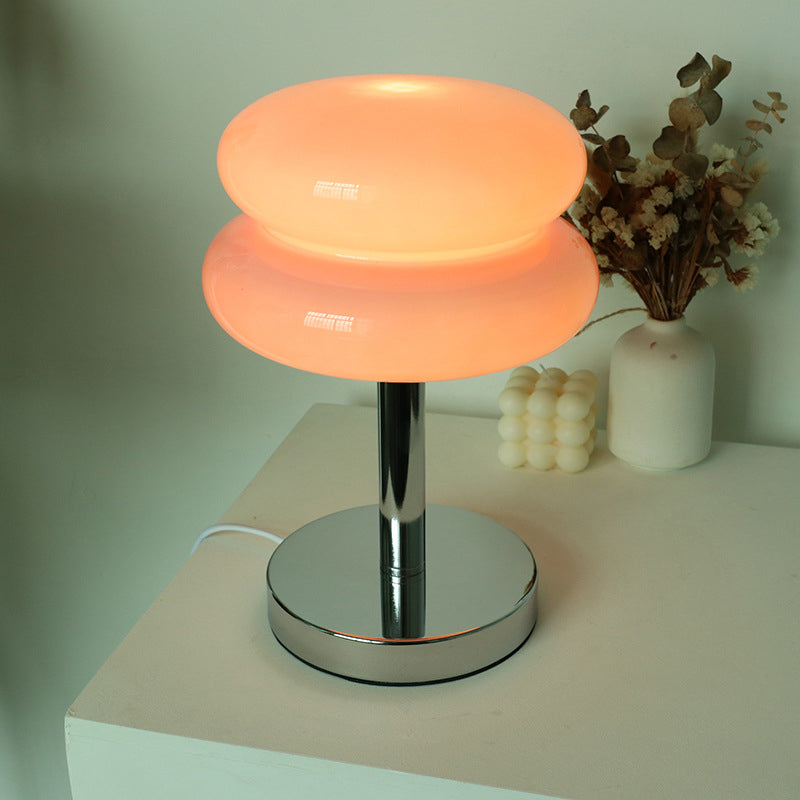 Moderne Glas-Tarte-Design 1-Licht Tischlampe