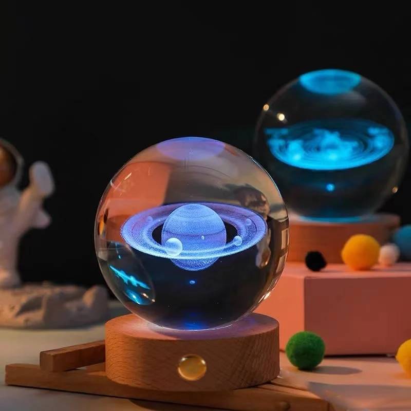 3D Planet Kristallkugel