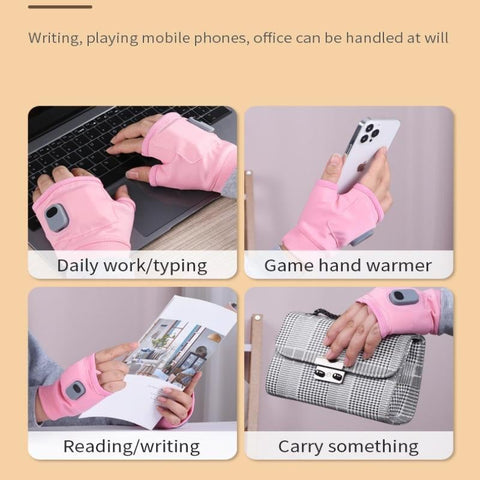 USB-aufladbare beheizbare Handschuhe ohne Finger