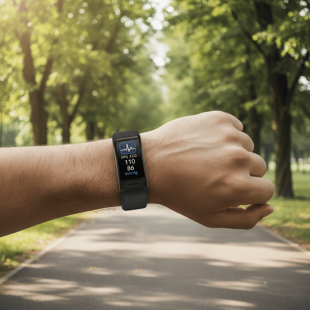 Sandsberg | Fitness- und Gesundheitsarmband mit Herzfrequenzüberwachung