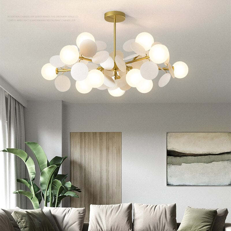 Blumenzweig Kronleuchter Wohnzimmer