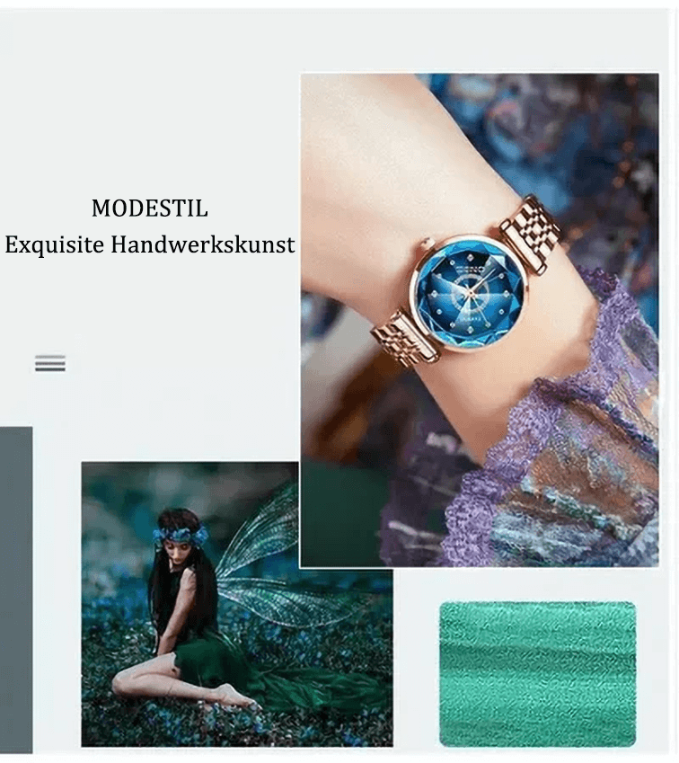 💝Aktion💖Sternenklare Damen-Edelstahluhr🎁💥2 kaufen, 10% Rabatt