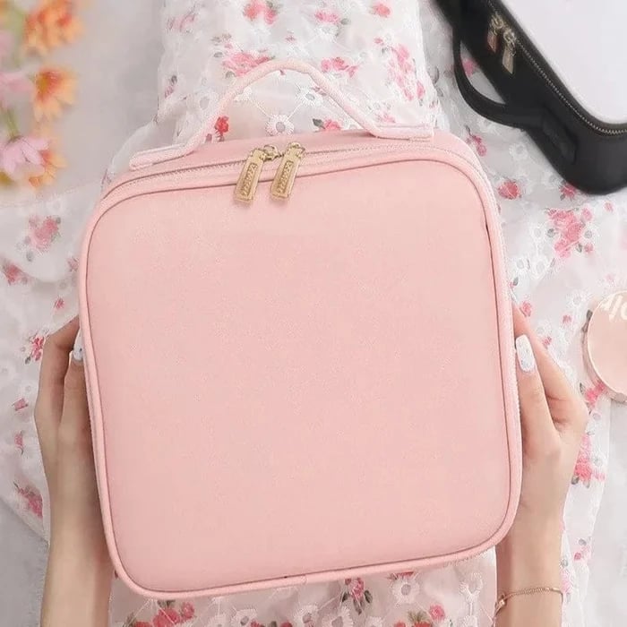 Schminktasche mit LED-Spiegel(VERSANDKOSTENLOS)