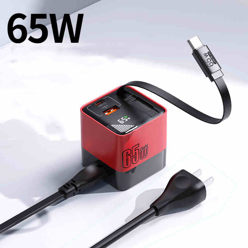 Sandsberg | USB-C Mehrfachladegerät mit integriertem, ausziehbarem Kabel