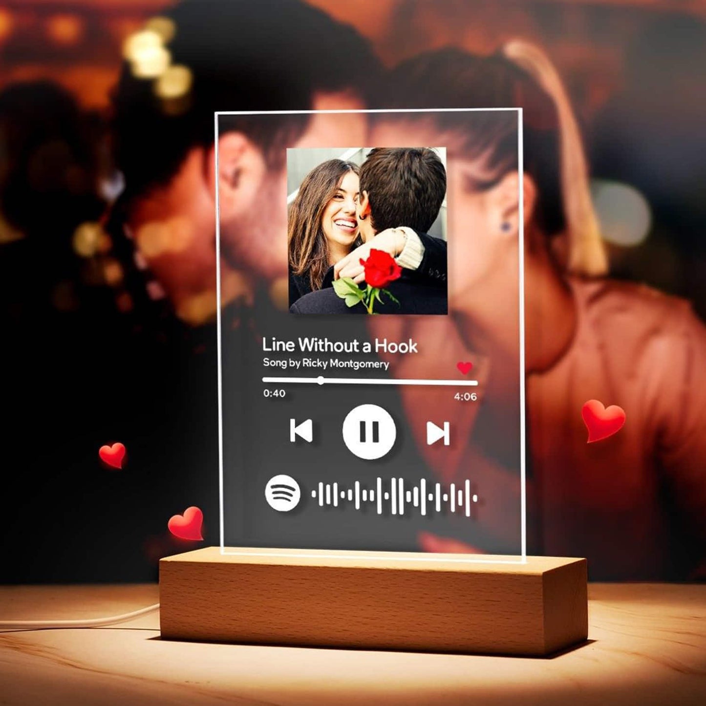Personalisierte Spotify 3D-Lampe