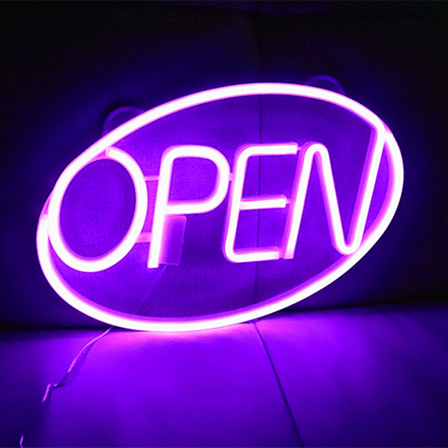 Moderne Art Deco wasserdichte PS OPEN LED Außen hängende Neon Wand sconce Lampe für Esszimmer