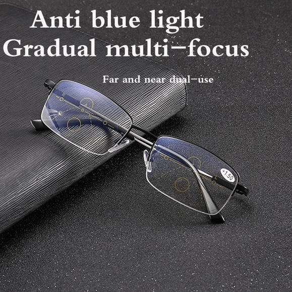 Titanium Progressive Ferne und Nahe Dual-Use Lesebrillen
