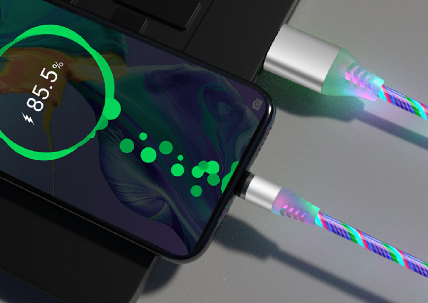 Ladekabel Datenkabel Leuchtend LED