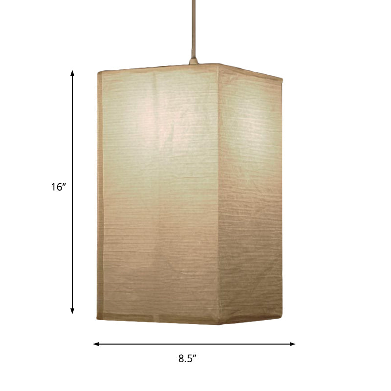 8.5"/11.5"/16.5" Breite Laterne Aufhängung Pendel Traditionell Papier Weiß 1 Licht Hängeleuchte