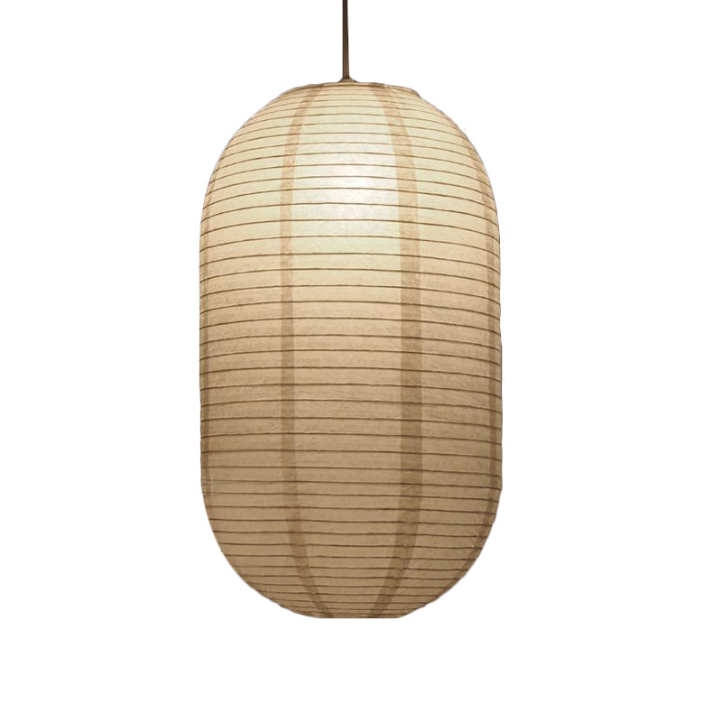 8.5"/11.5"/16.5" Breite Laterne Aufhängung Pendel Traditionell Papier Weiß 1 Licht Hängeleuchte