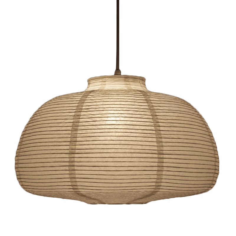 8.5"/11.5"/16.5" Breite Laterne Aufhängung Pendel Traditionell Papier Weiß 1 Licht Hängeleuchte