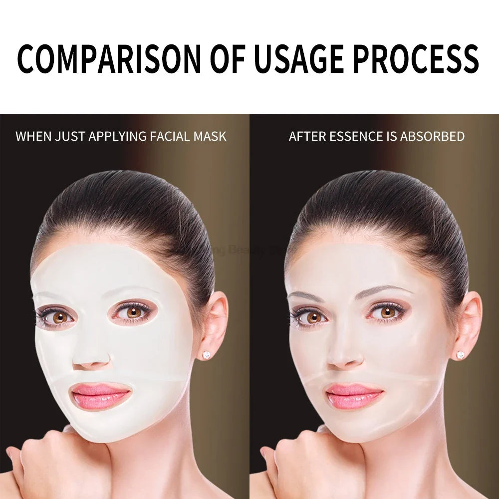 5PCS Absorbierbare Bio-Kollagen-Gesichtsmaske