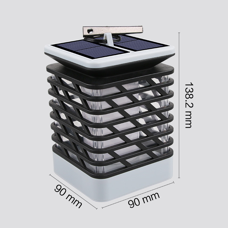 Sandsberg | Solar LED Gartenlaterne mit Rillen-Design – Dekorative Außenbeleuchtung für Garten
