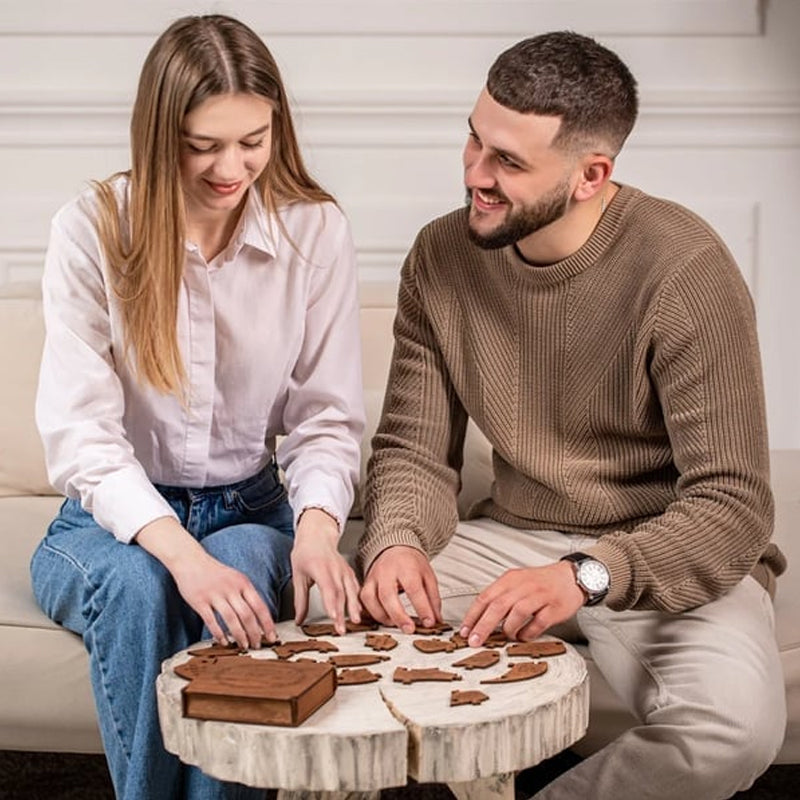 Gründe, warum ich dich liebe Herzförmiges Puzzle Geschenke für deine Lieben