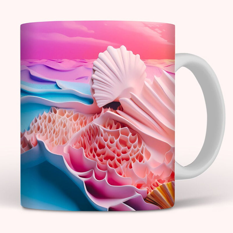 Sandsberg | 3D Ozean Strand Durchbruch Thema Kaffeebecher
