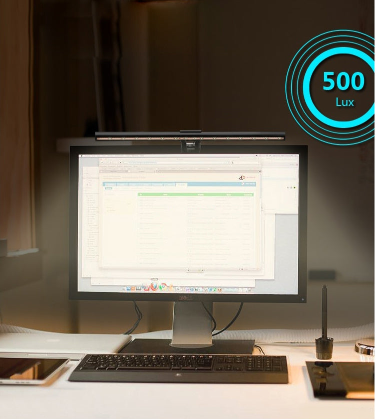 Sandsberg | Tragbare Computer-LED-Arbeitsleuchte, mit USB, Augenschutz und Lichtfarbtonanpassungsfunktion, zum Lernen und Lesen