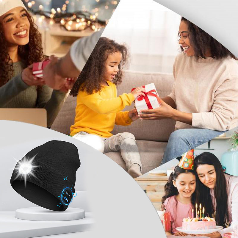 Sandsberg | LED Bluetooth Mütze mit abnehmbaren Lautsprechern