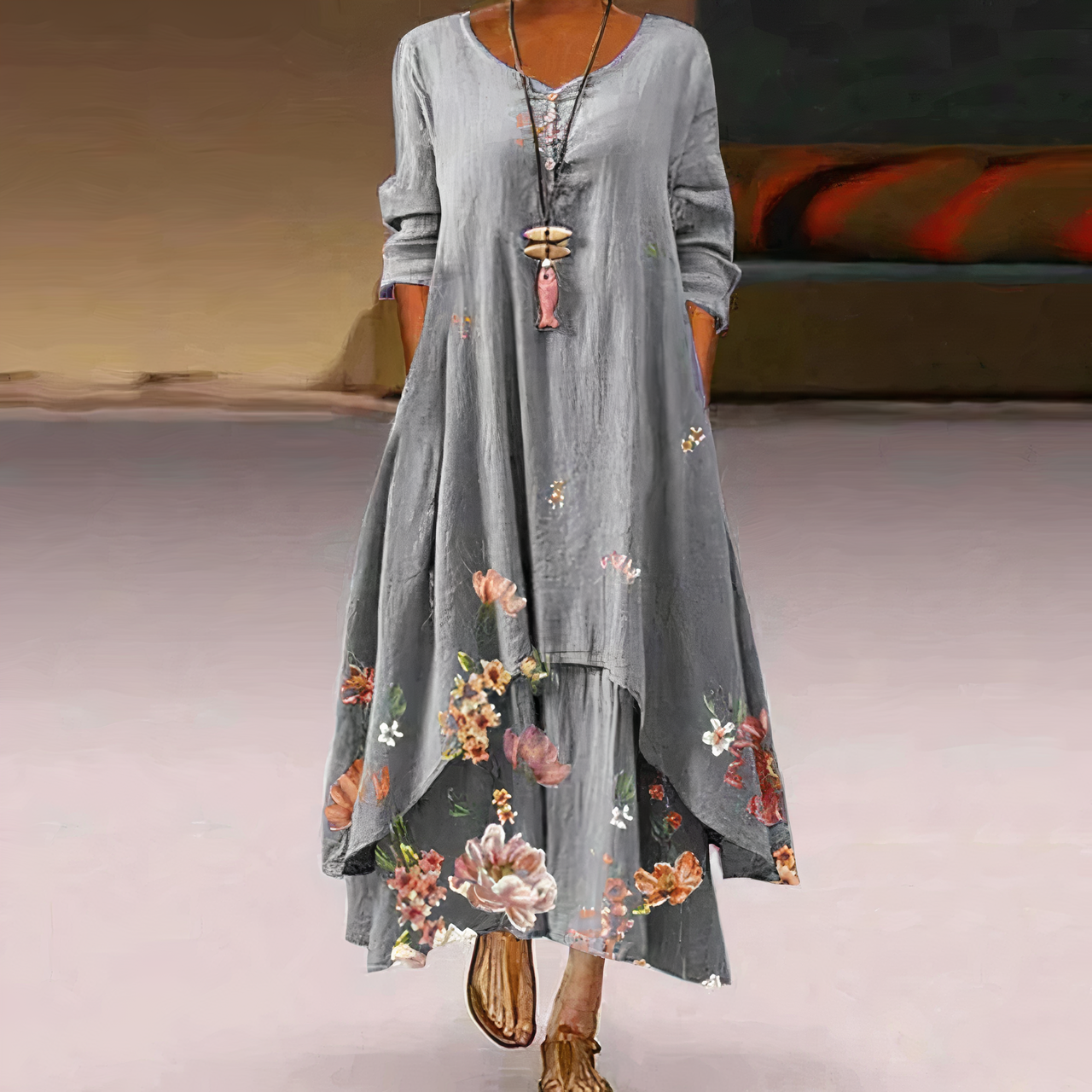 Elegante katoenen Jurk