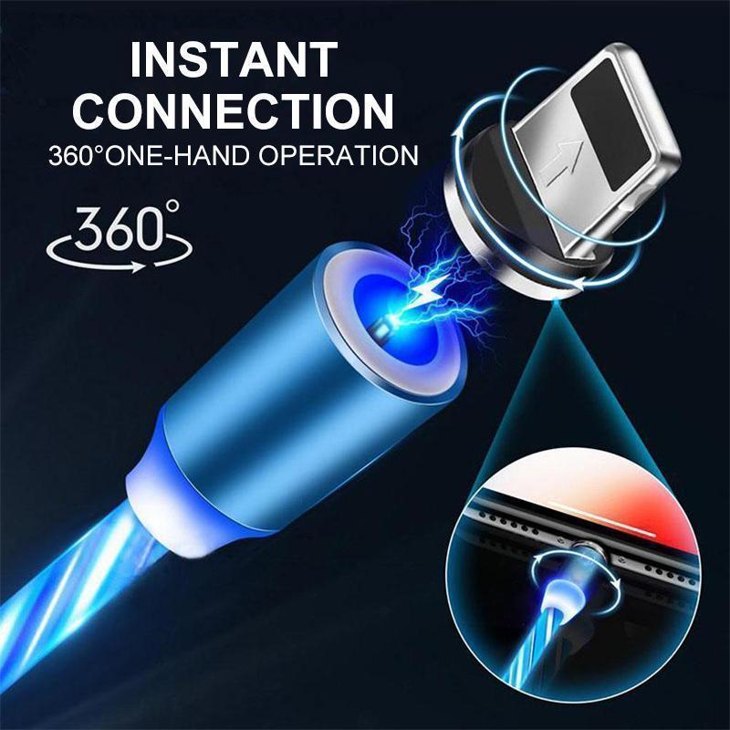 LED Magnetisches 3 in 1 USB Lade Kabel