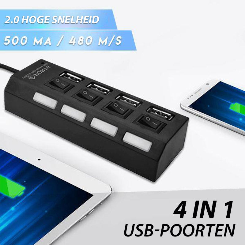 USB-Hub mit mehreren Ports und hoher Geschwindigkeit