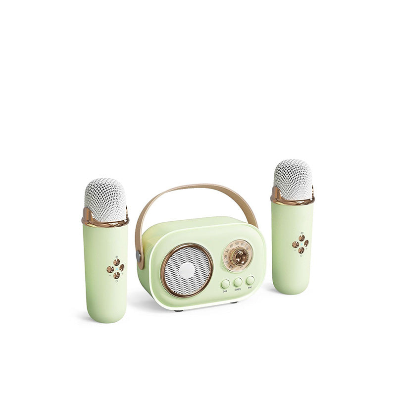 Mini Karaoke Maschine & Bluetooth Lautsprecher Mit Kabellosem Mikrofon