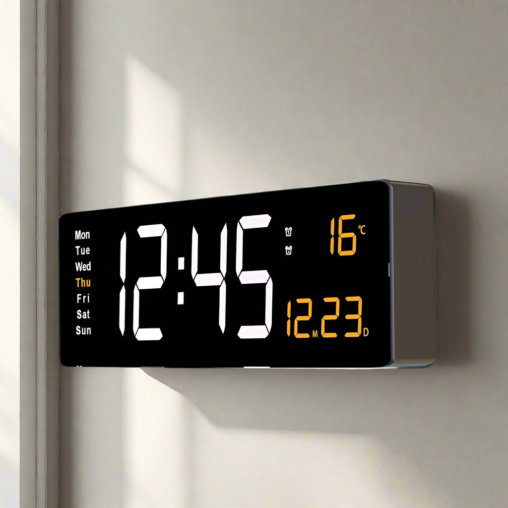 Bunte Acryl Digitaluhr - Bringen Sie Farbe in Ihr Interieur!