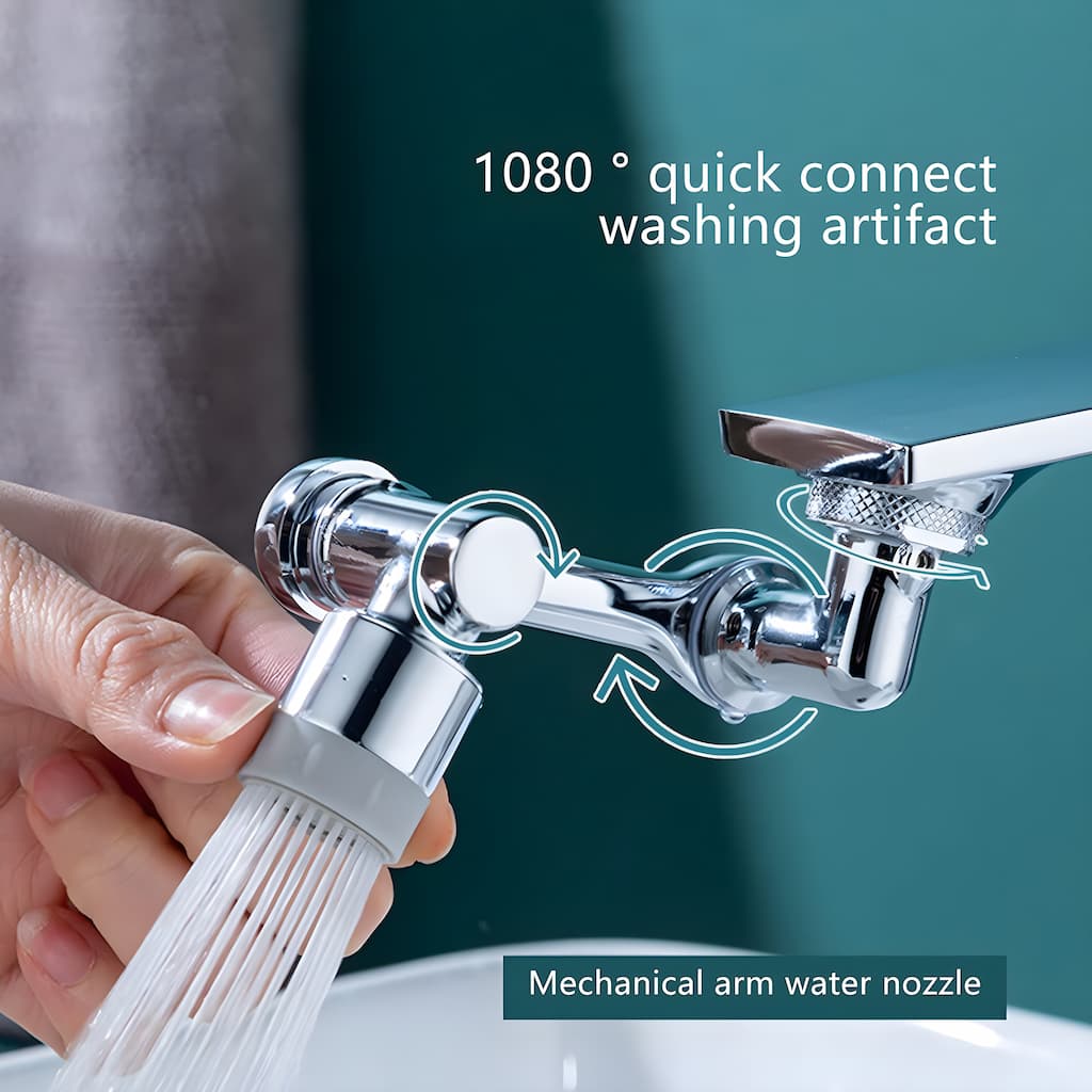 Sandsberg Gratis | Farea™ - Universal Drehbarer 1080°-Wasserhahnaufsatz