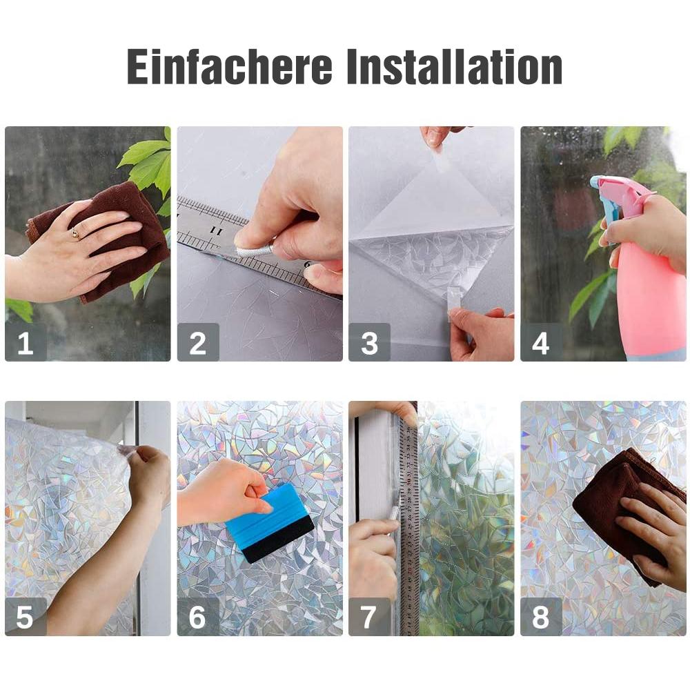 3D-Regenbogenfensterfolie