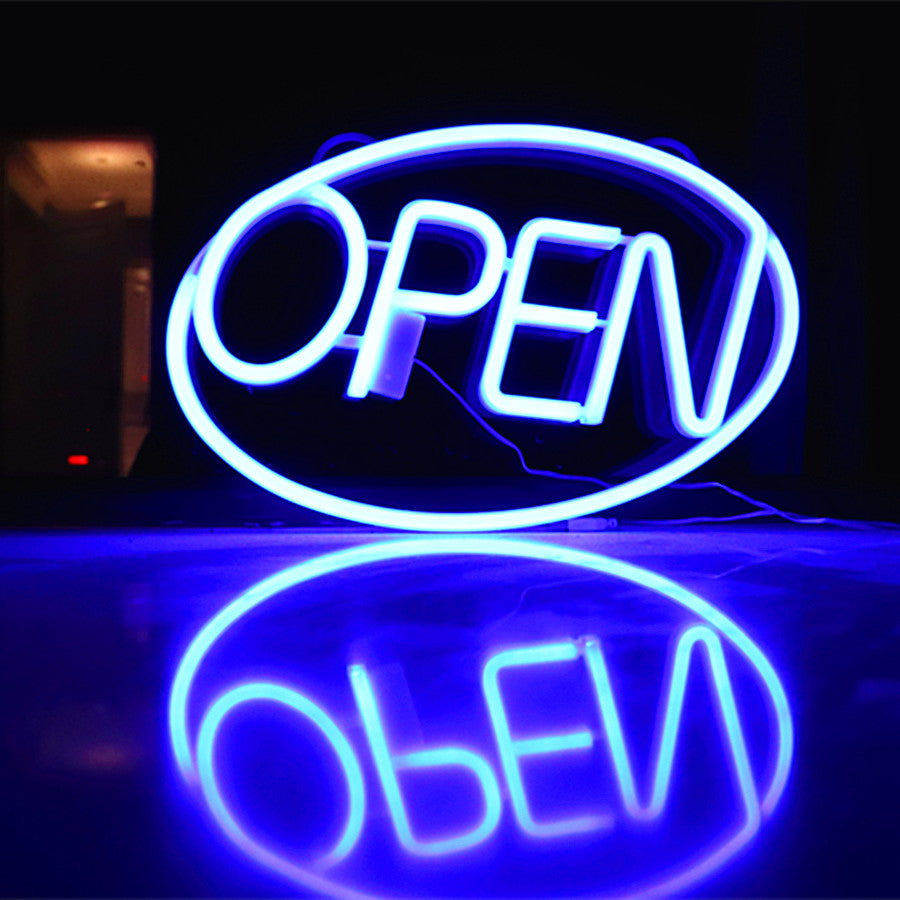 Moderne Art Deco wasserdichte PS OPEN LED Außen hängende Neon Wand sconce Lampe für Esszimmer