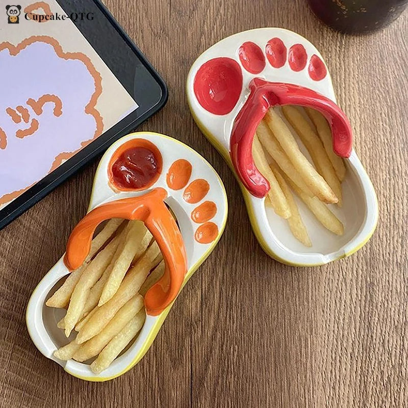 Keramische Flip-Flop Essgeschirr-Schüssel