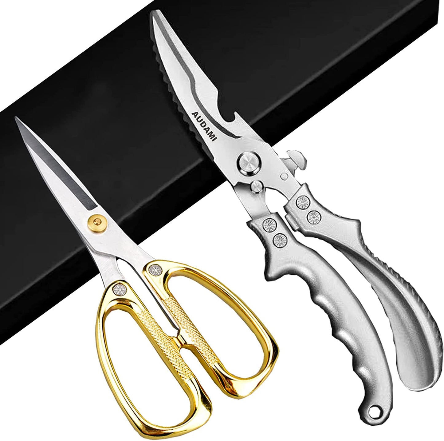 Küchen-Scheren Schwerlast-Küchenscheren-Set 2-Pack, Geflügelscheren Schwerlast-Profischnell