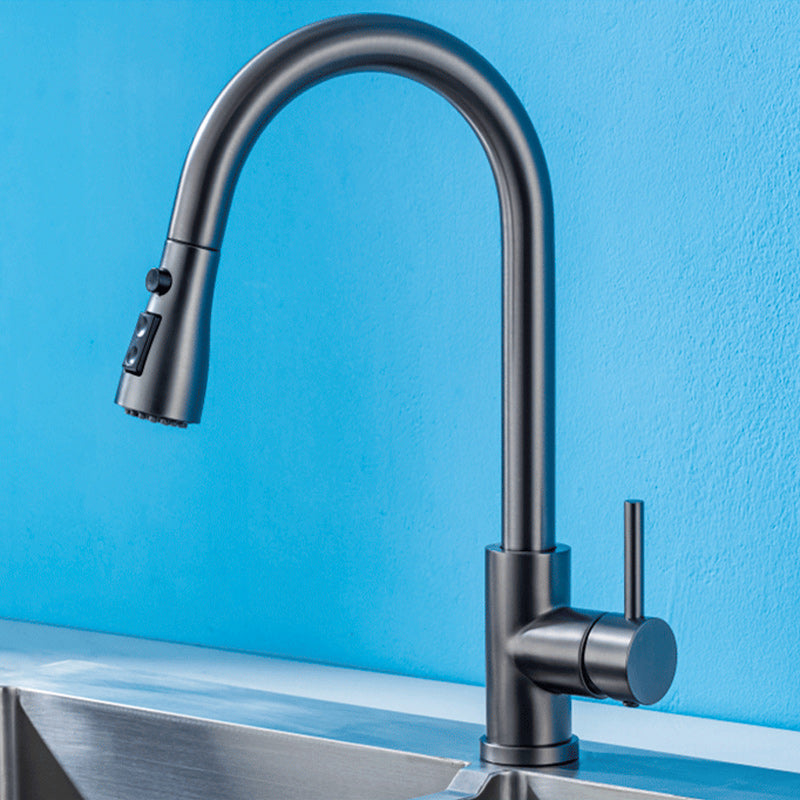 Sandsberg | Moderner Stil Ausziehbarer Spülbecken Wasserhahn Einhand Edelstahl Spülbecken Wasserhahn