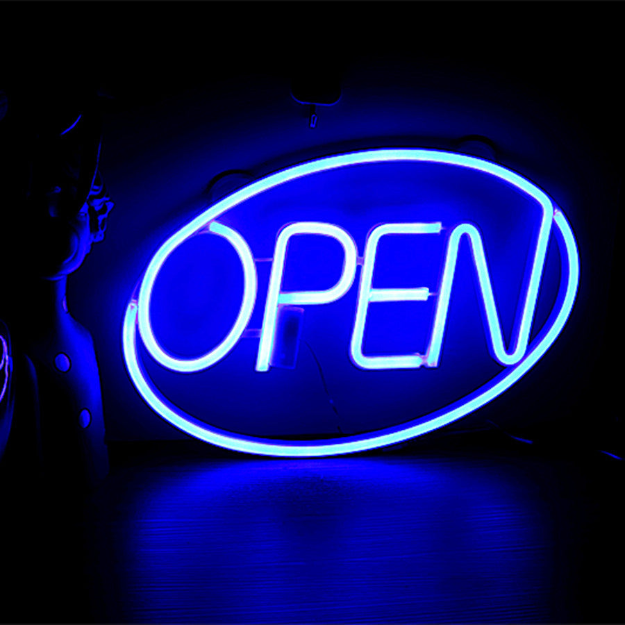 Moderne Art Deco wasserdichte PS OPEN LED Außen hängende Neon Wand sconce Lampe für Esszimmer