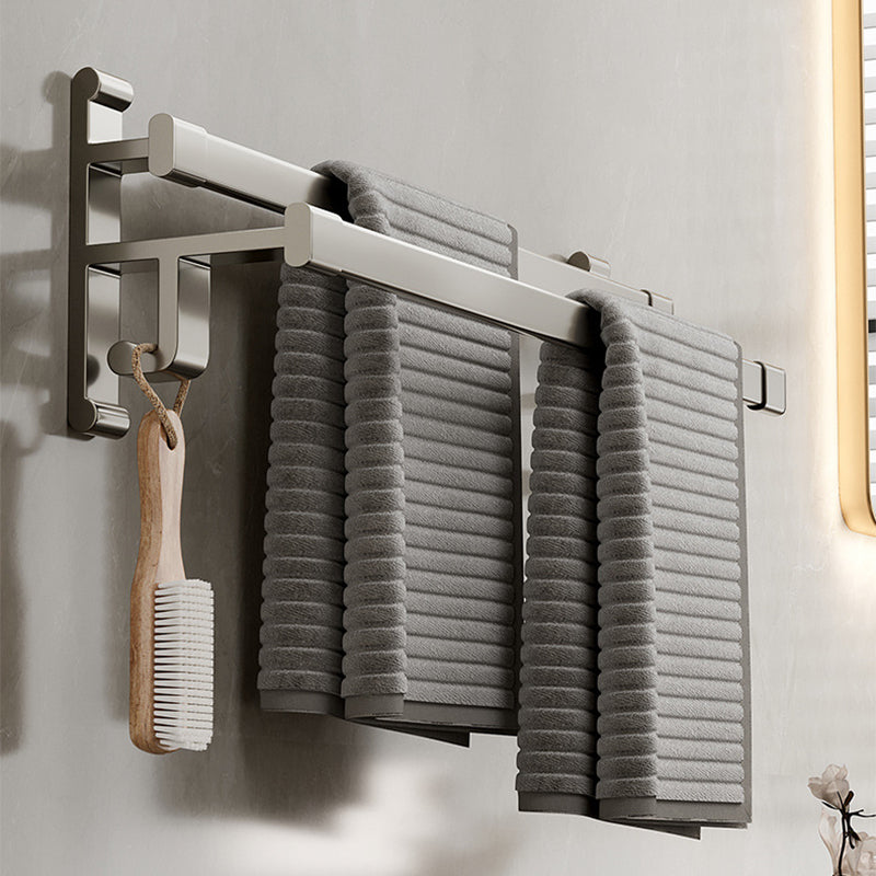 Sandsberg | Graues Badezimmer Zubehör Set Zeitgenössischer Stil Aluminium Handtuchstange