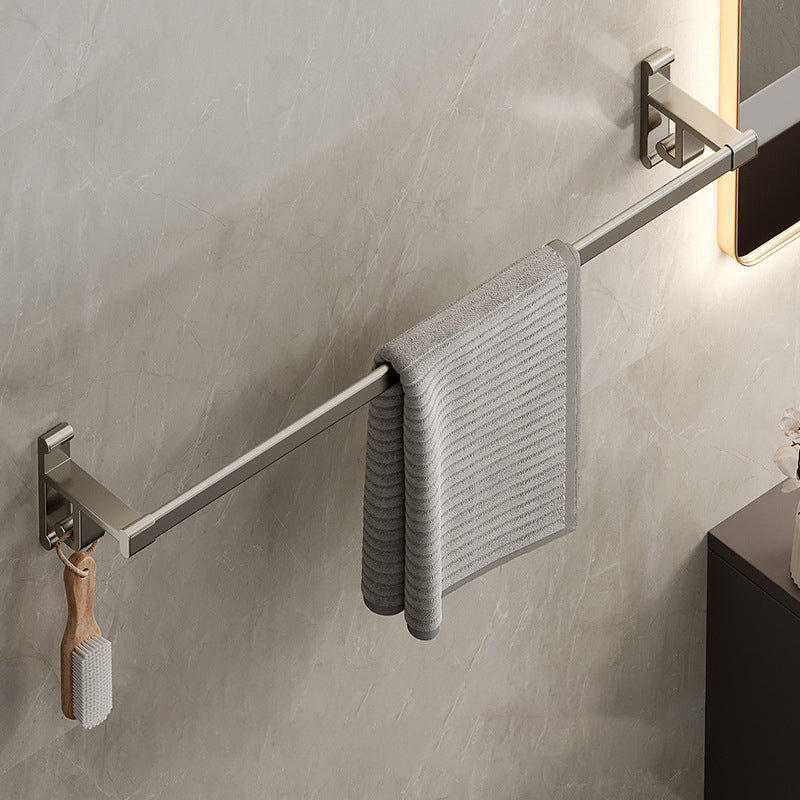 Sandsberg | Graues Badezimmer Zubehör Set Zeitgenössischer Stil Aluminium Handtuchstange