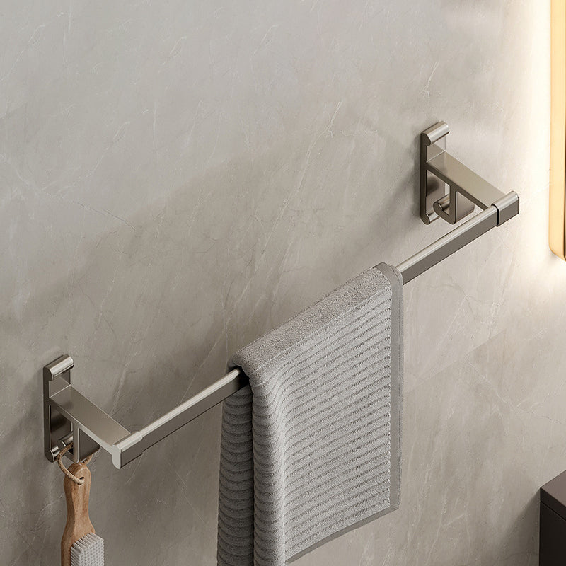 Sandsberg | Graues Badezimmer Zubehör Set Zeitgenössischer Stil Aluminium Handtuchstange