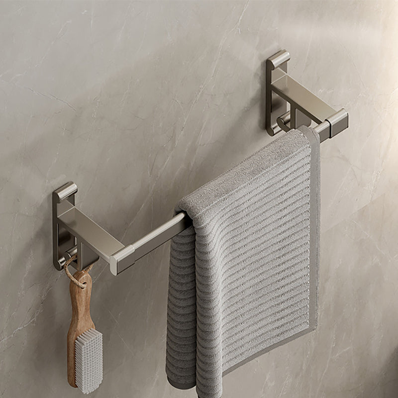Sandsberg | Graues Badezimmer Zubehör Set Zeitgenössischer Stil Aluminium Handtuchstange