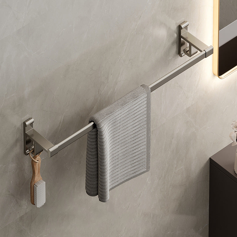 Sandsberg | Graues Badezimmer Zubehör Set Zeitgenössischer Stil Aluminium Handtuchstange
