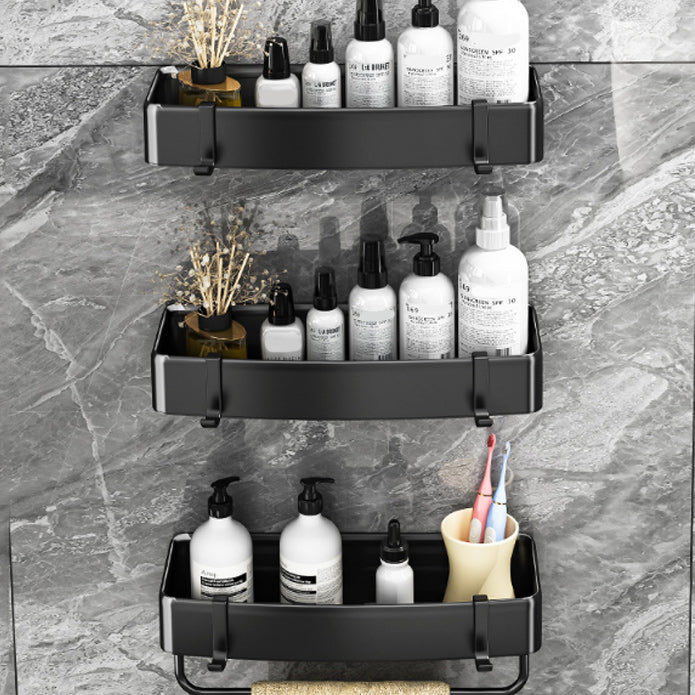 Sandsberg | Modernes Schwarz-Weiß-Metall-Badehardware-Set Bade-Regal Badezimmer-Hardware-Set