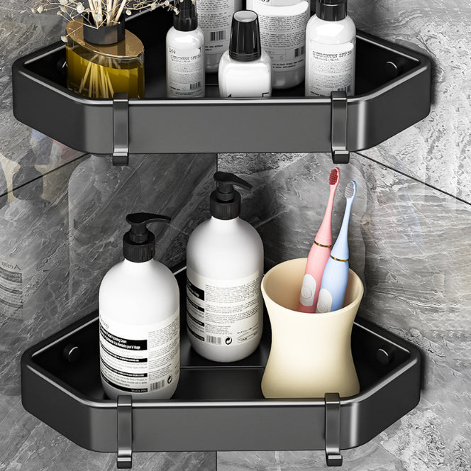 Sandsberg | Modernes Schwarz-Weiß-Metall-Badehardware-Set Bade-Regal Badezimmer-Hardware-Set