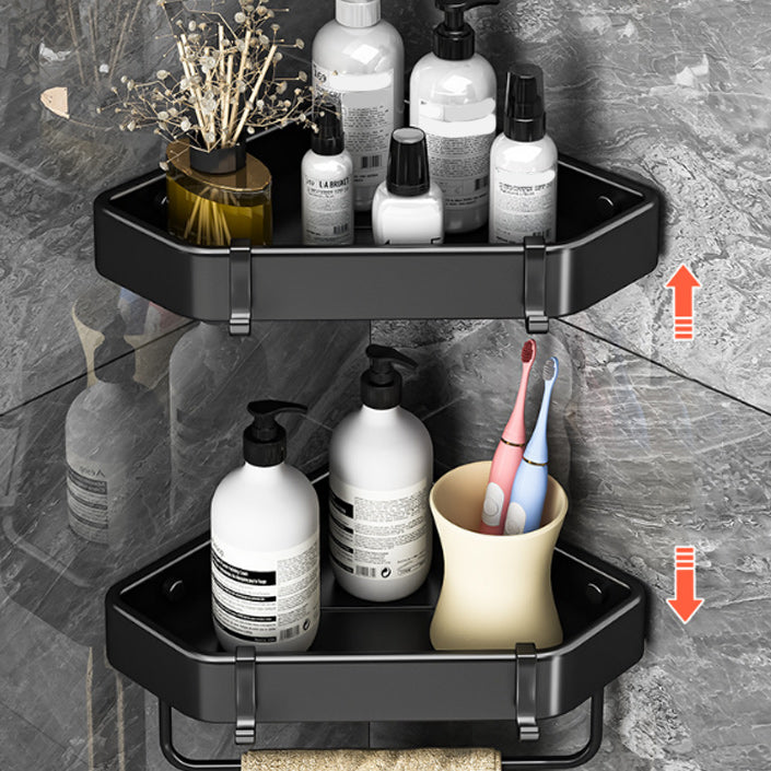 Sandsberg | Modernes Schwarz-Weiß-Metall-Badehardware-Set Bade-Regal Badezimmer-Hardware-Set