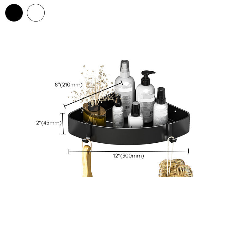 Sandsberg | Modernes Schwarz-Weiß-Metall-Badehardware-Set Bade-Regal Badezimmer-Hardware-Set