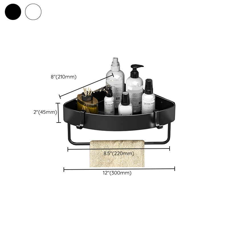 Sandsberg | Modernes Schwarz-Weiß-Metall-Badehardware-Set Bade-Regal Badezimmer-Hardware-Set