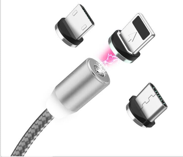 Kompatibel mit Apple, YBD 1m magnetisches LED-Ladekabel