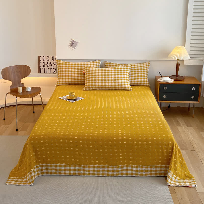 Atmungsaktive Tagesdecke aus Baumwollgaze im modernen Stil